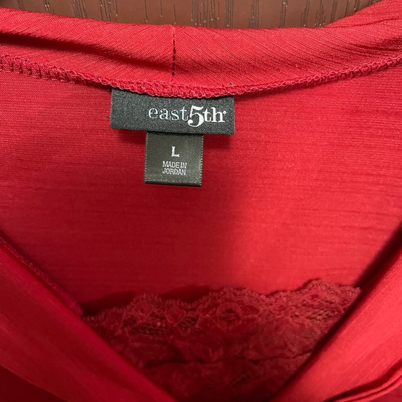 Red, long sleeve top - Picture 2 of 2